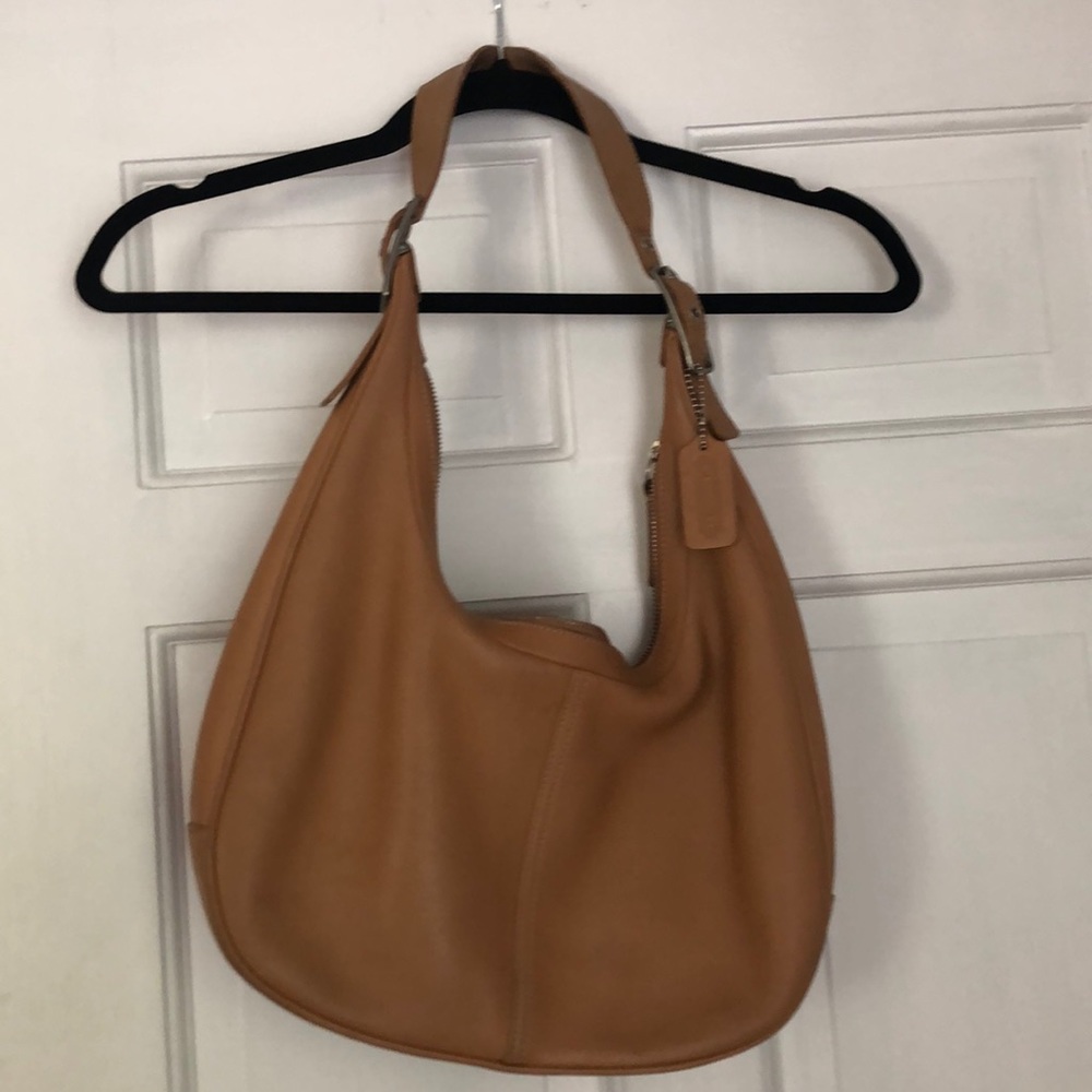 Coach Tan Leather Hobo Bag Gem